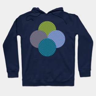 KALEIDOSCOPE Art Deco Starburst Circle Geometric - UnBlink Studio by Jackie Tahara Hoodie